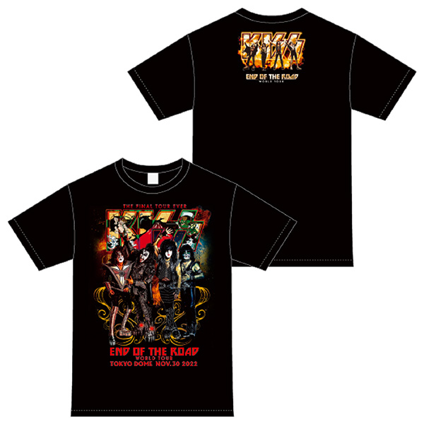 現品特価KISSキッスバンドツアーTシャツブラックプレミアムビンテージポールジーンエース トップス