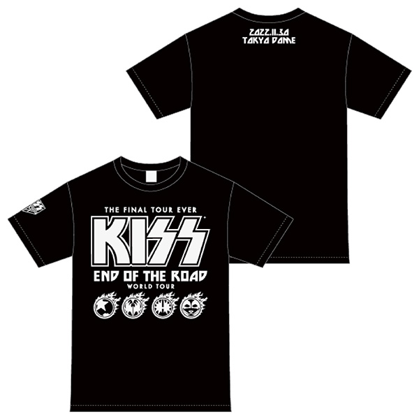 KISS END OF THE ROAD 白Tシャツ M 【最終来日2022】 - Tシャツ